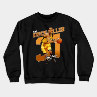 Reggie Miller Choke Sign Basketball Legend Signature Vintage Retro 80s 90s Bootleg Rap Style Crewneck Sweatshirt